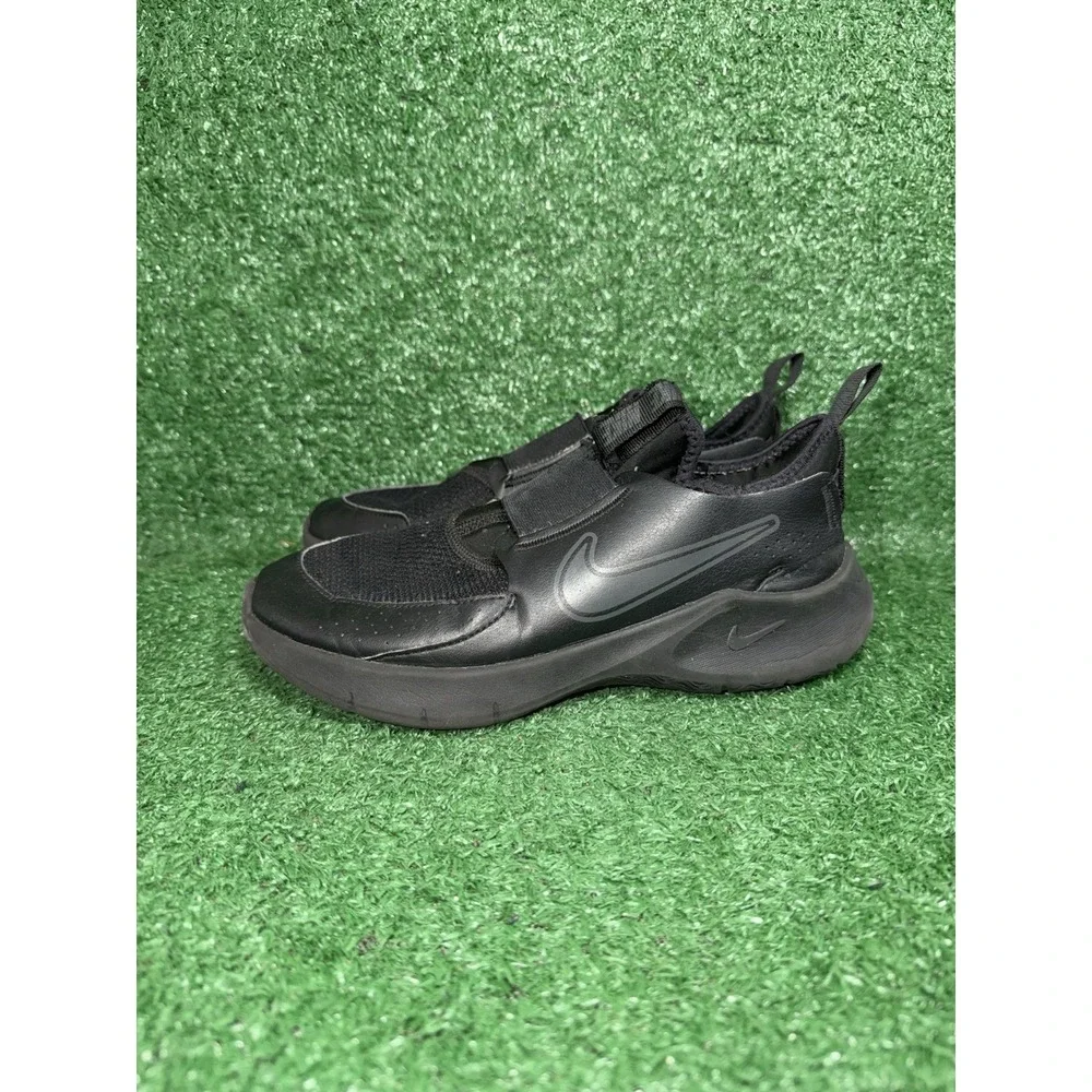 Nike Kids Youth Size 6Y Flex Runner Black Running Shoes Comfy Slip On Sneakers